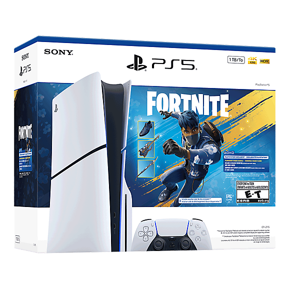 Sony PlayStation 5 Slim Console (Disc Edition) Fortnite Flowering Chaos Bundle